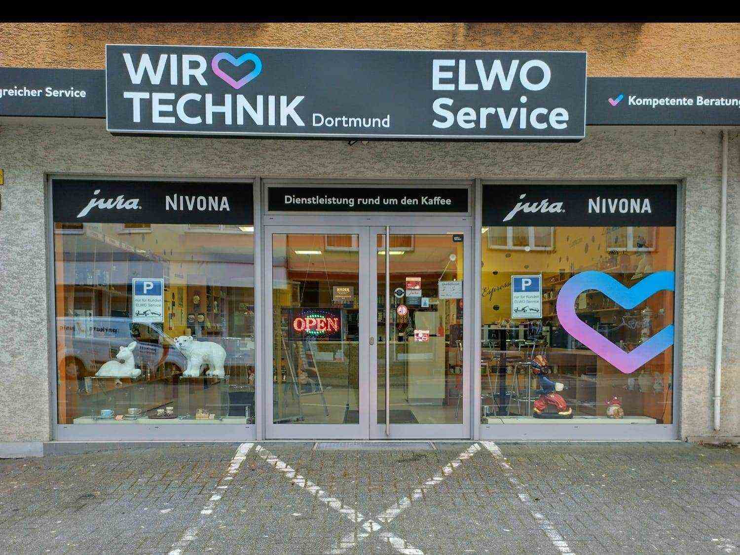 Eingang des shops.